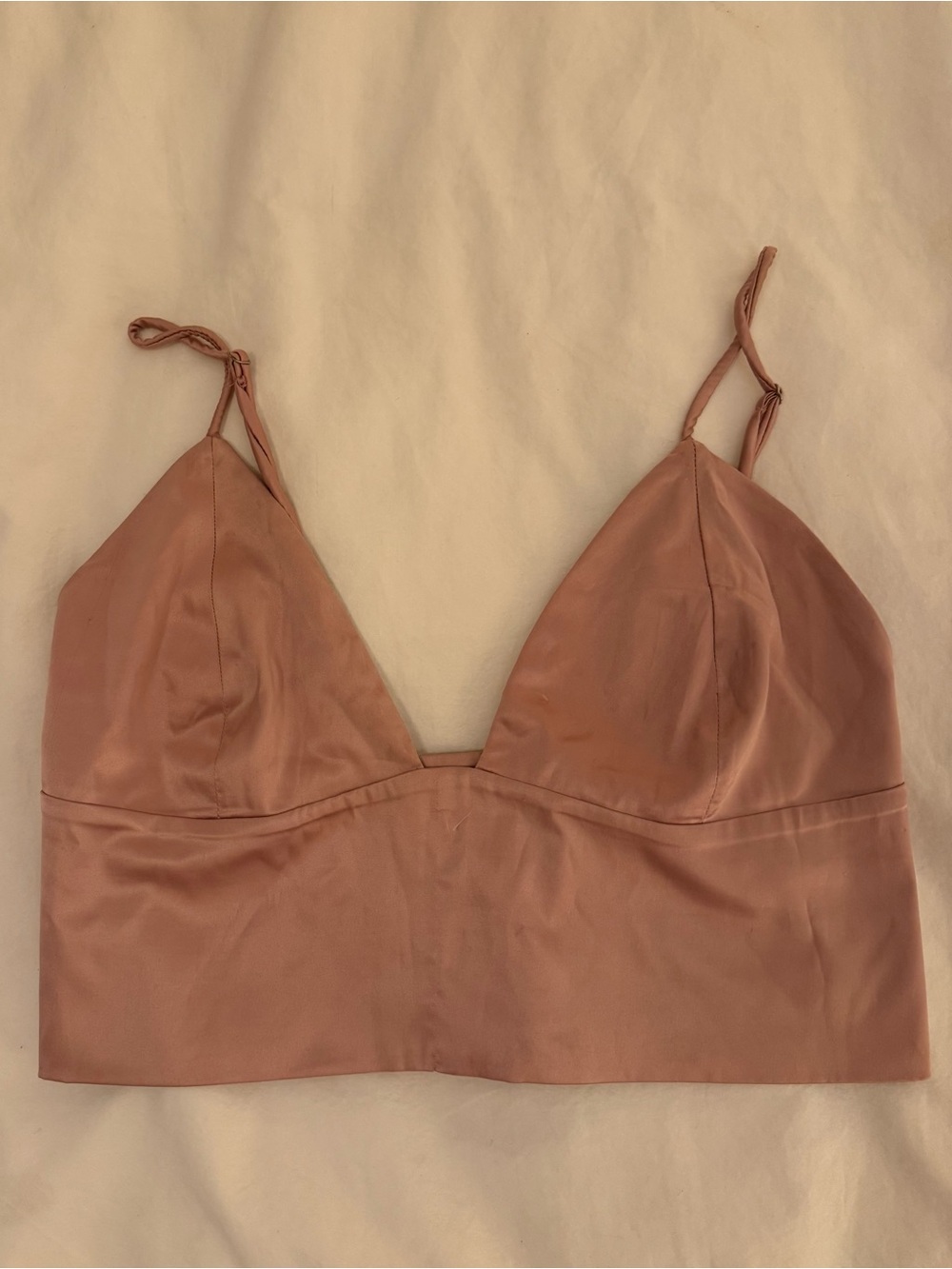 Silky Mauve Bralette Top
